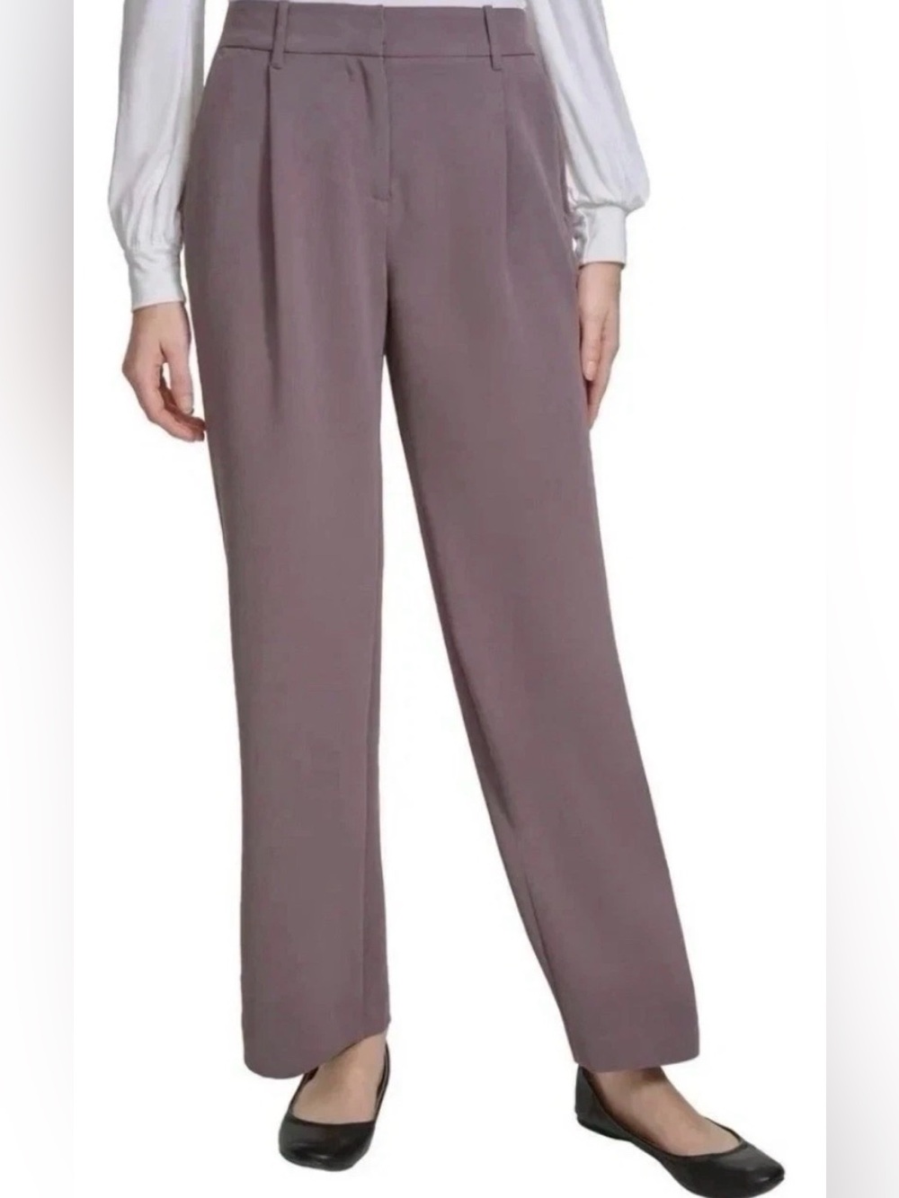 DKNY Wide Leg Pant (1886391) Brown Women’s Sz 10 NWT